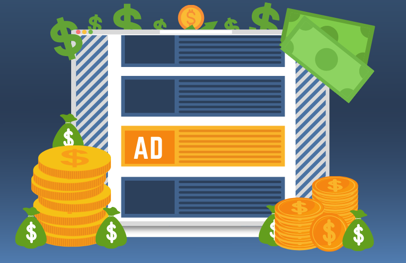 Monetization via native ads