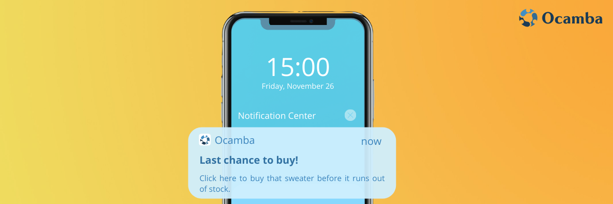 Black Friday Push notifications - last pieces