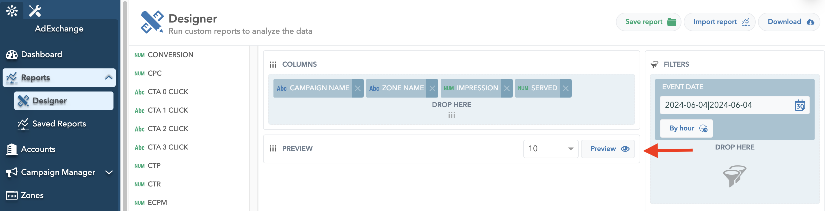 Adex - Drag&Drop Reports Designer