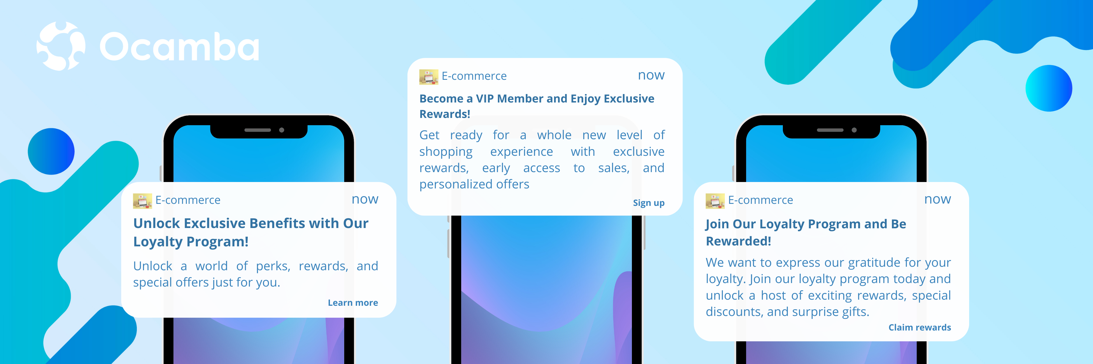 Ecommerce push notifications templates for loyalty programs