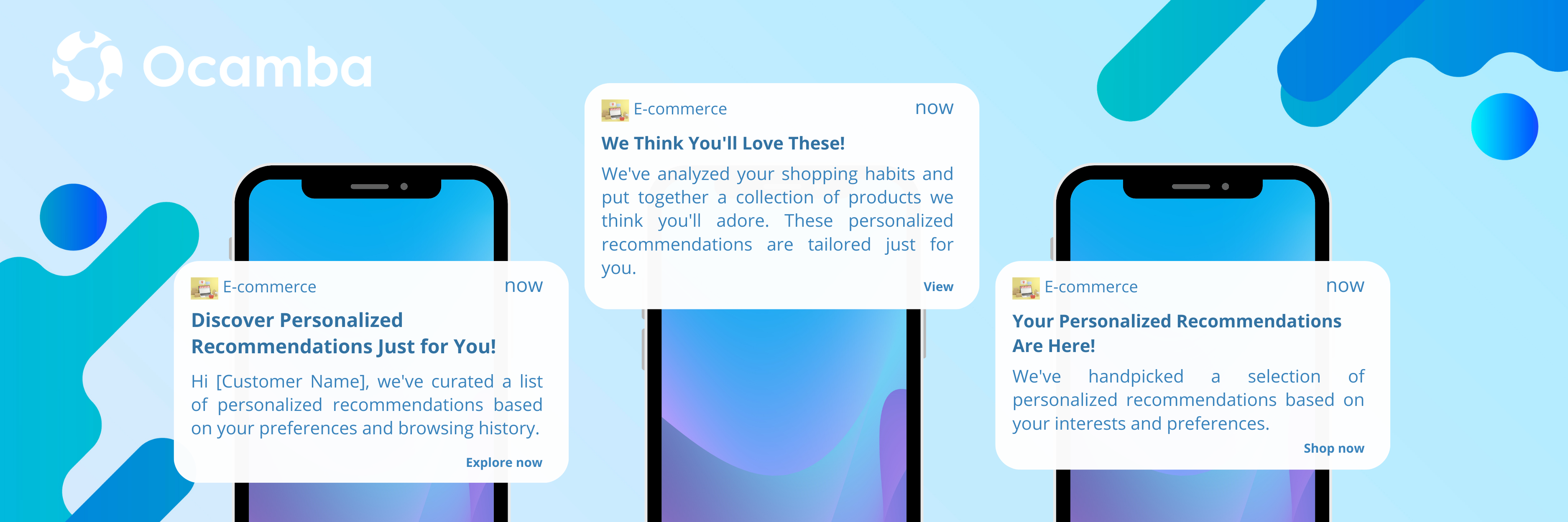 Personalized ecommerce push notifications templates