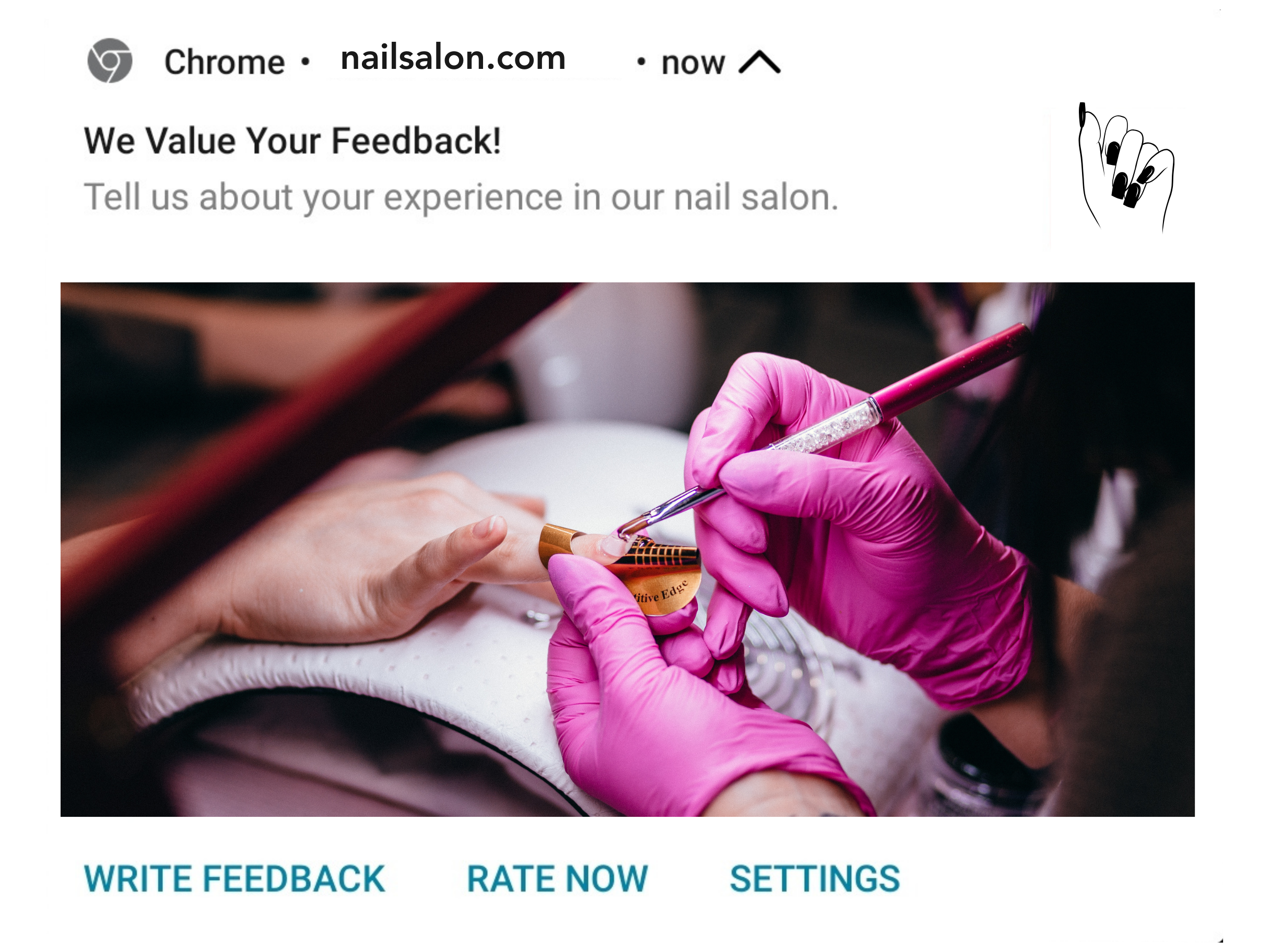 CTA buttons in push notification