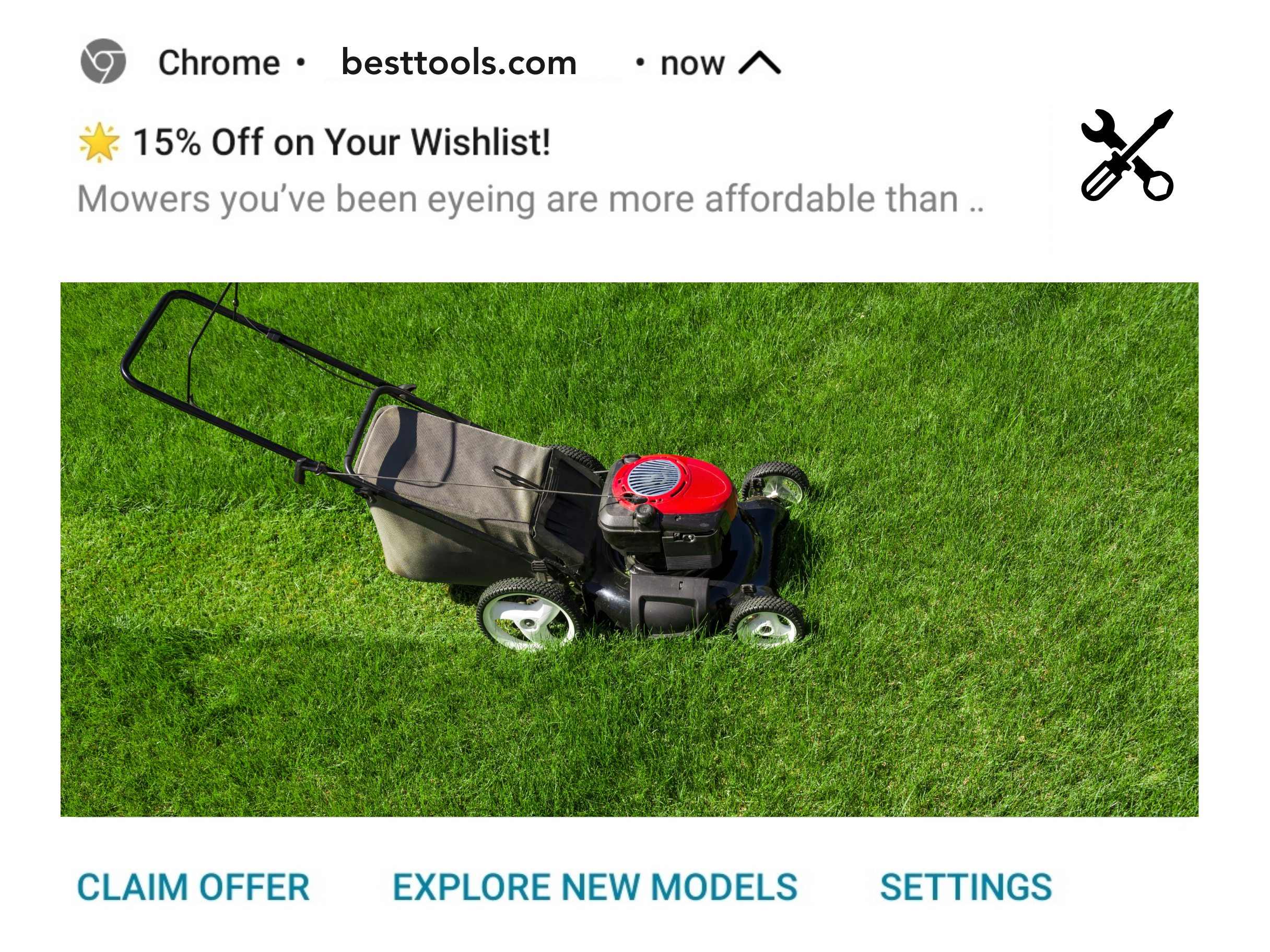 CTA buttons in push notification