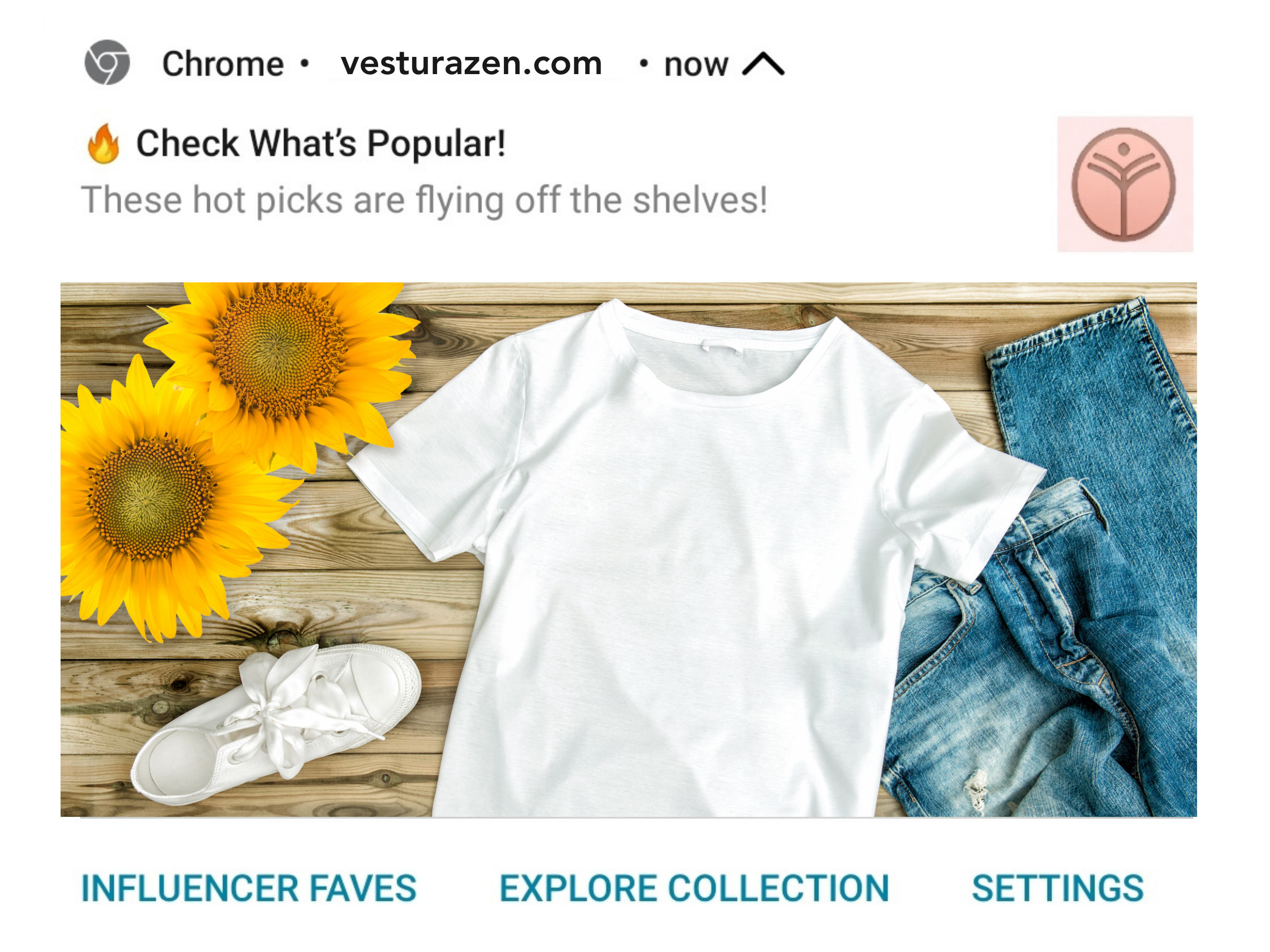 CTA buttons in push notification