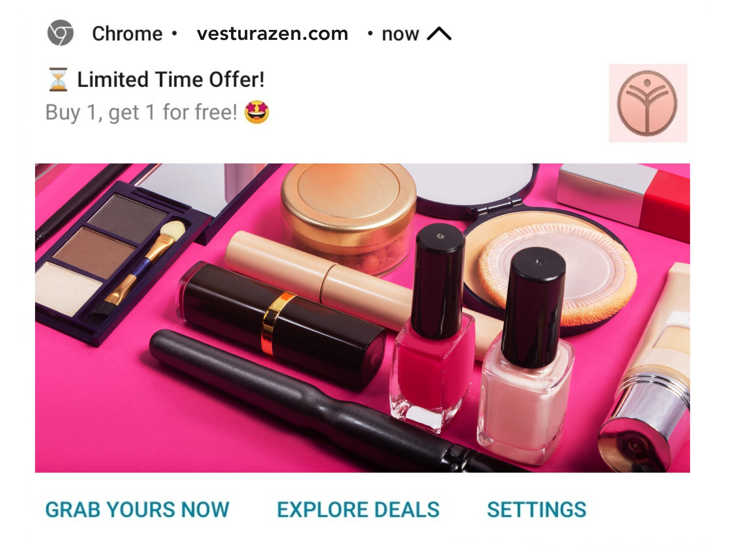 CTA buttons in push notification